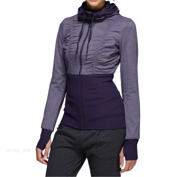 EUC RARE SOLD OUT Lululemon Dance Studio Jacket III in Black Grape - Picture 2 of 12